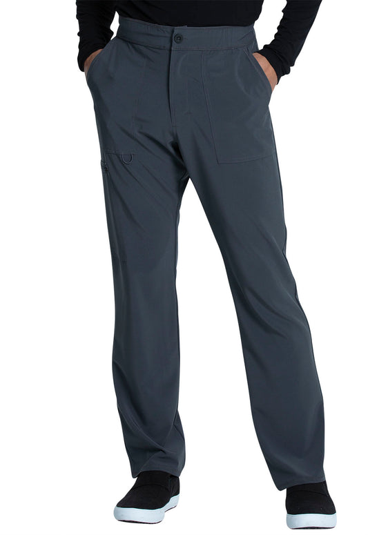 Allura CKA186 Men's Fly Front Cargo Scrub Pants Pewter