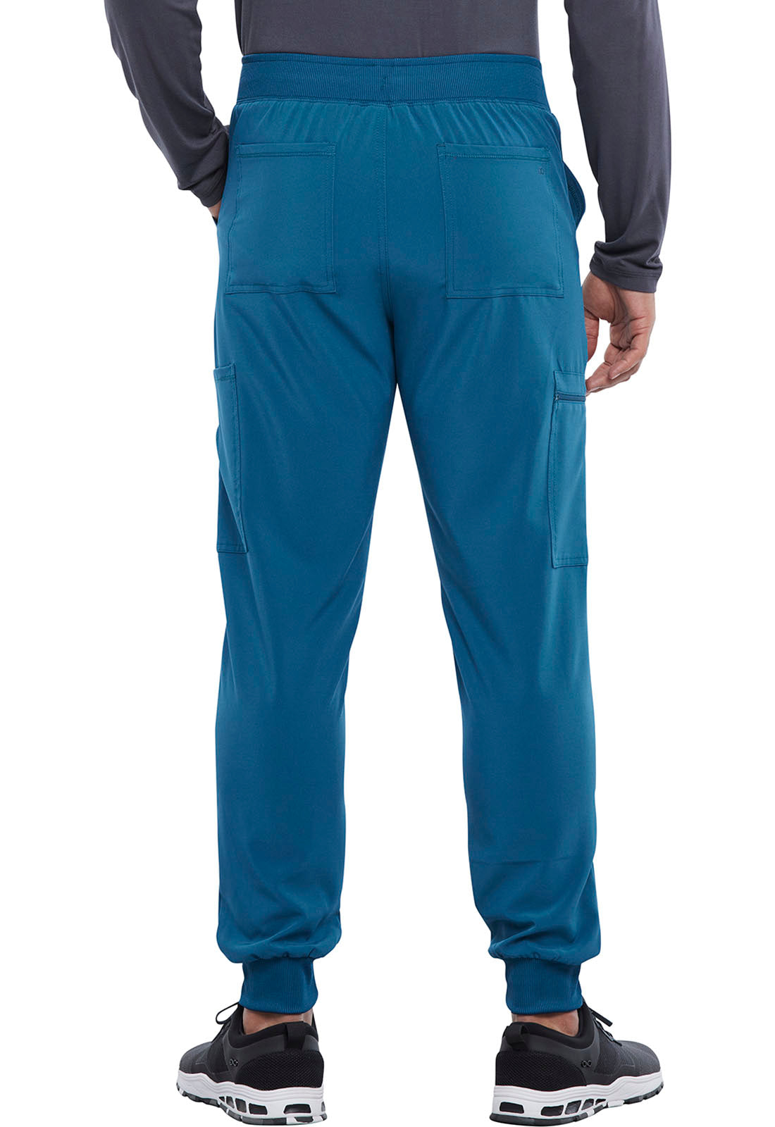 Allura CKA189 Men's Mid Rise Jogger Caribbean Blue Model Image Back | Cherokee