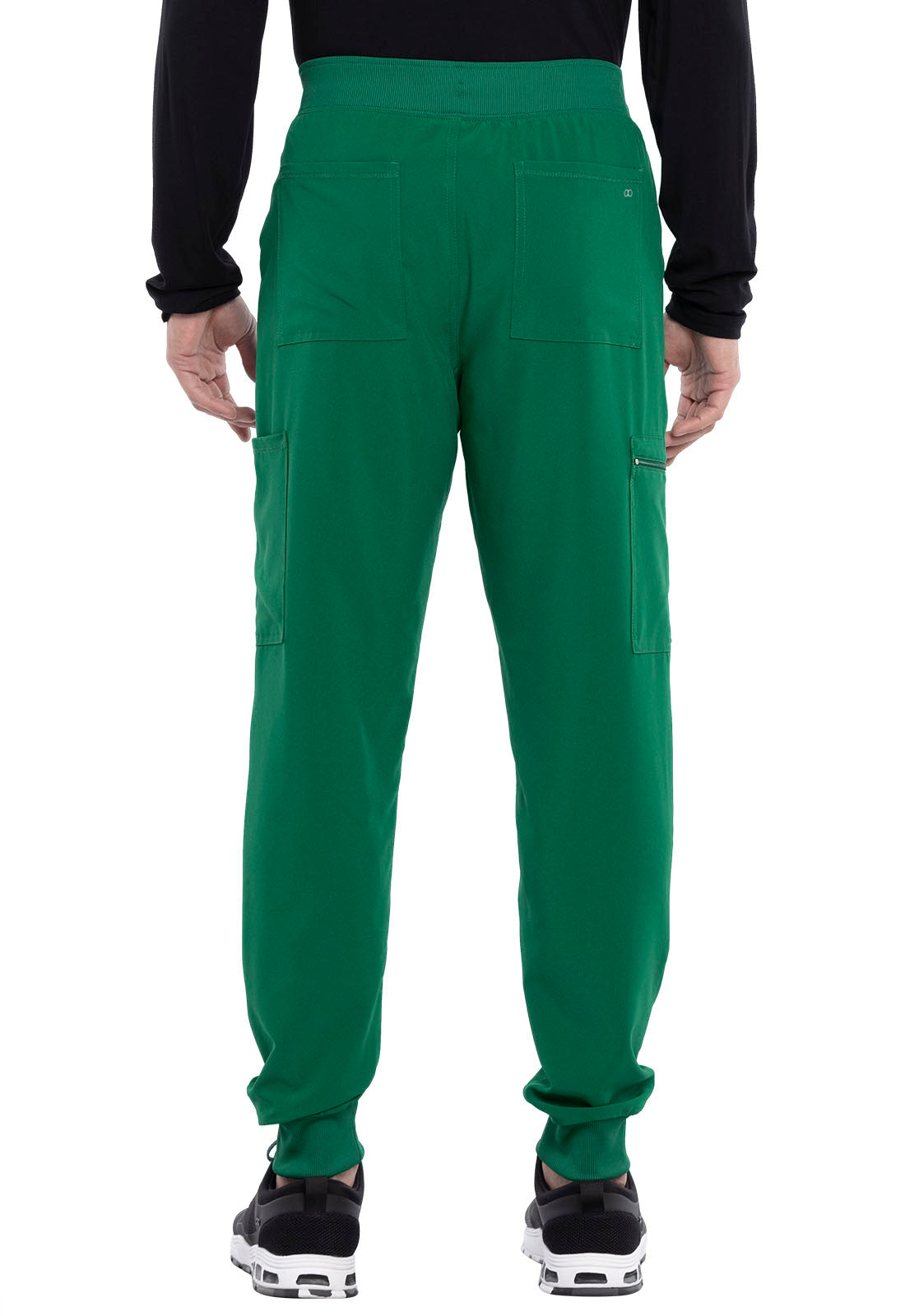 Allura CKA189 Men's Mid Rise Jogger Hunter Green Model Image Back | Cherokee