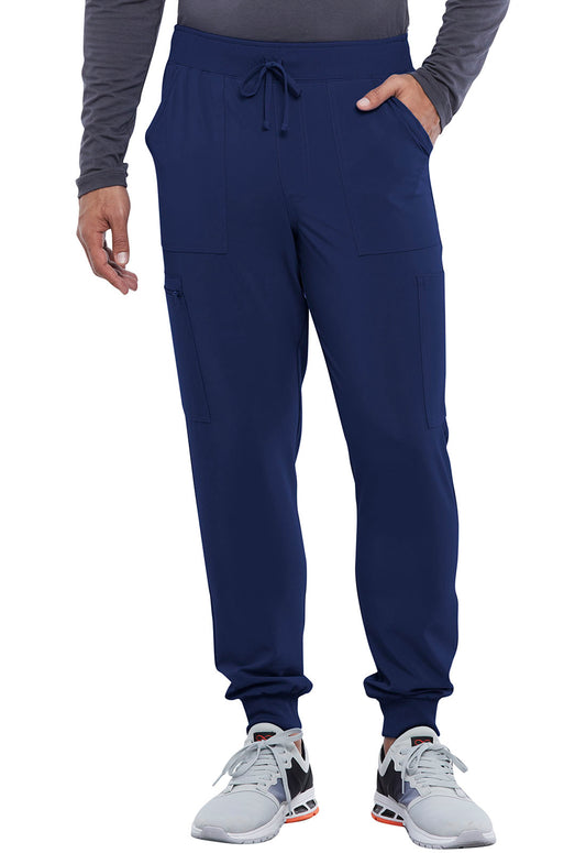 Allura CKA189 Men's Mid Rise Jogger Navy Model Image Front | Cherokee