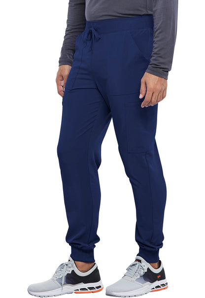 Allura CKA189 Men's Mid Rise Jogger Navy Model Image Right Side | Cherokee