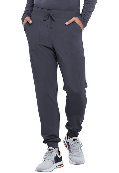 Allura CKA189 Men's Mid Rise Jogger Pewter Model Image Front | Cherokee