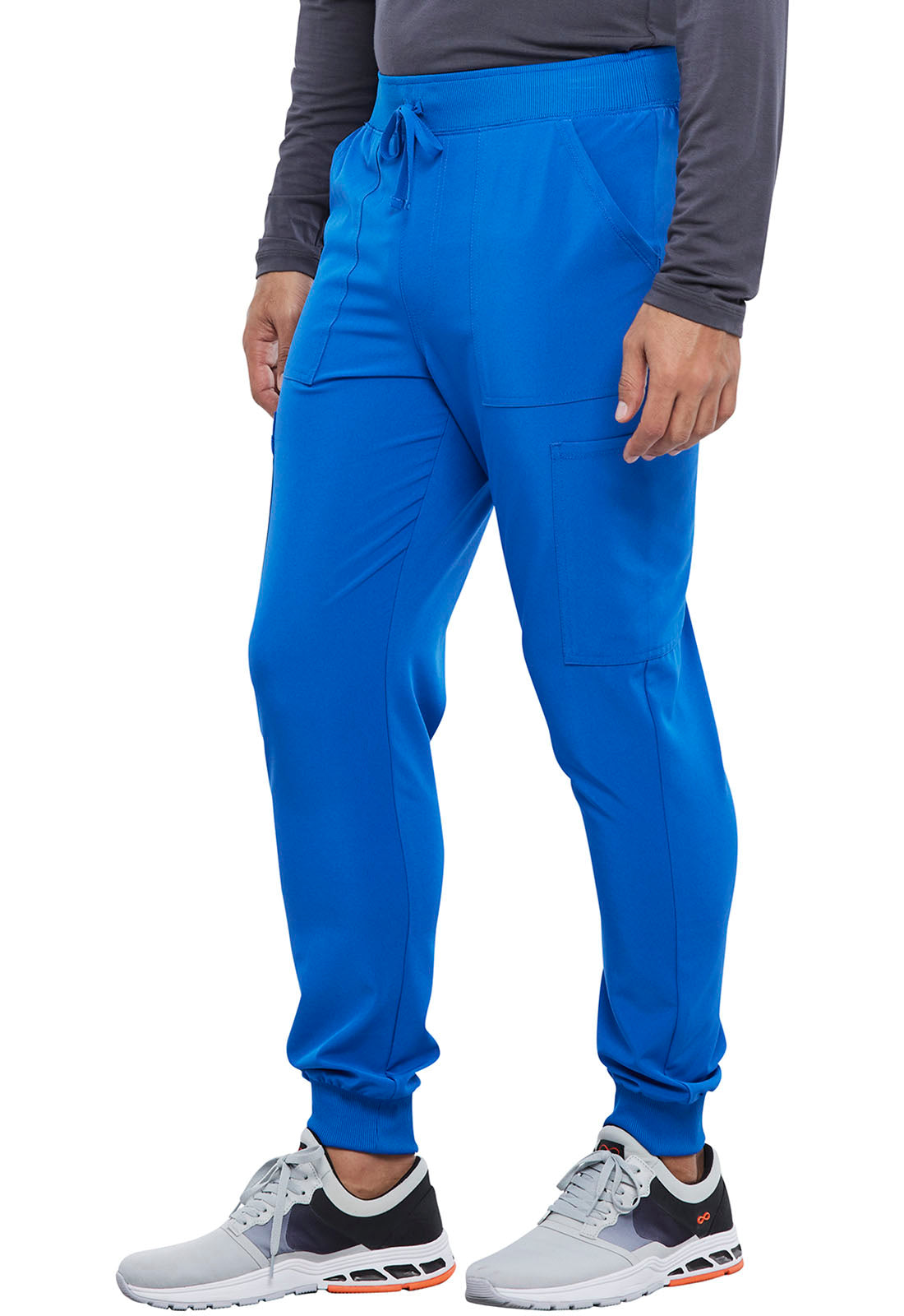 Allura CKA189 Men's Mid Rise Jogger Royal Model Image Right Side | Cherokee