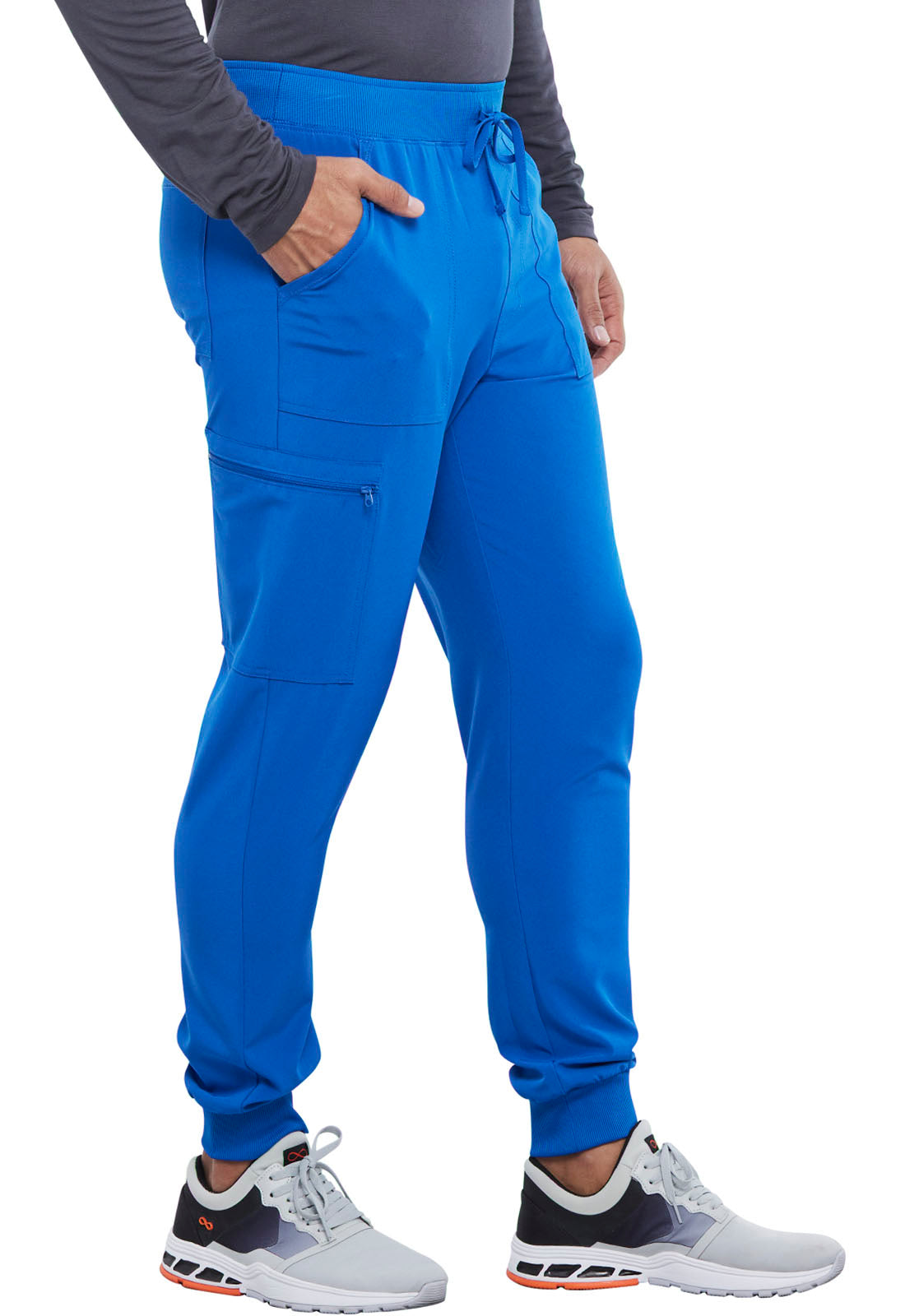 Allura CKA189 Men's Mid Rise Jogger Royal Model Image Left Side | Cherokee