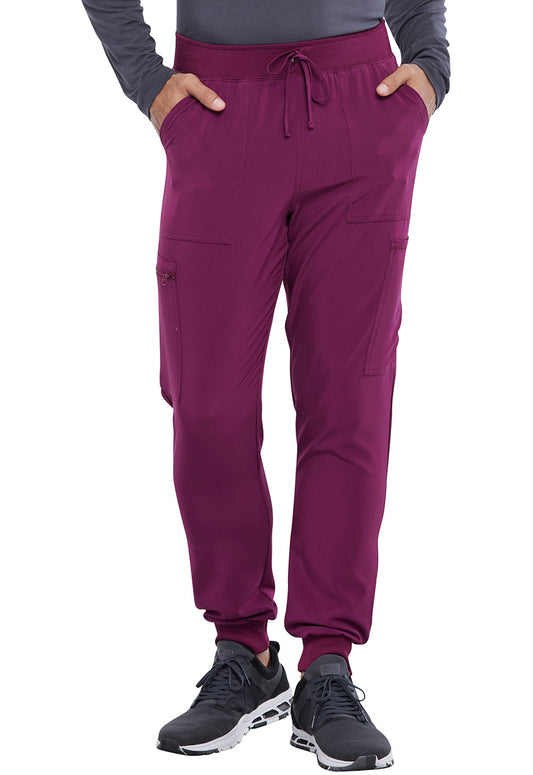 Allura CKA189 Men's Mid Rise Jogger Wine Model Image Front | Cherokee