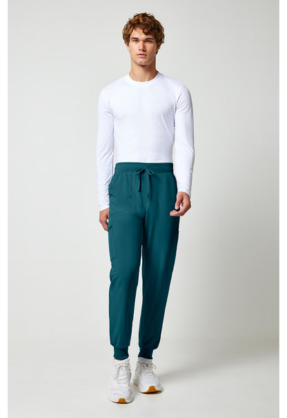 Allura CKA189 Men's Mid Rise Scrub Joggers Caribbean Blue