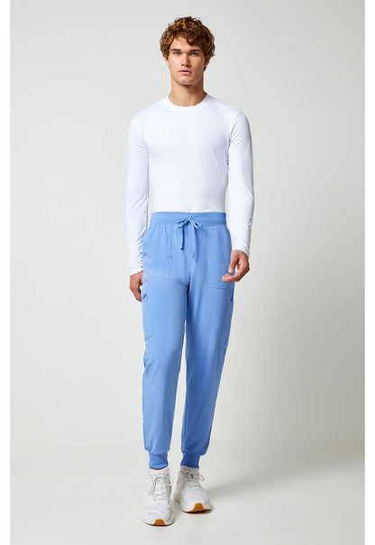 Allura CKA189 Men's Mid Rise Scrub Joggers Ciel Blue