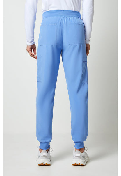 Allura CKA189 Men's Mid Rise Scrub Joggers Ciel Blue