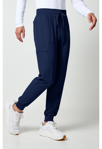 Allura CKA189 Men's Mid Rise Scrub Joggers Navy