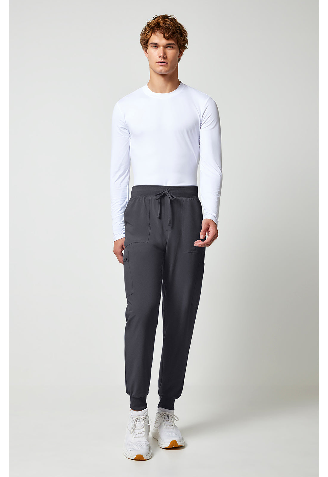 Allura CKA189 Men's Mid Rise Scrub Joggers Pewter