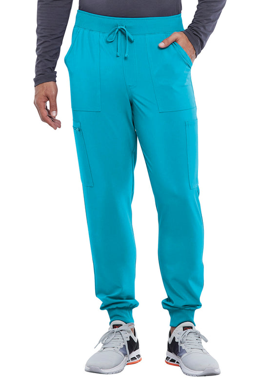 Allura CKA189 Men's Mid Rise Scrub Joggers Teal Blue
