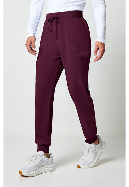 Allura CKA189 Men's Mid Rise Scrub Joggers Wine