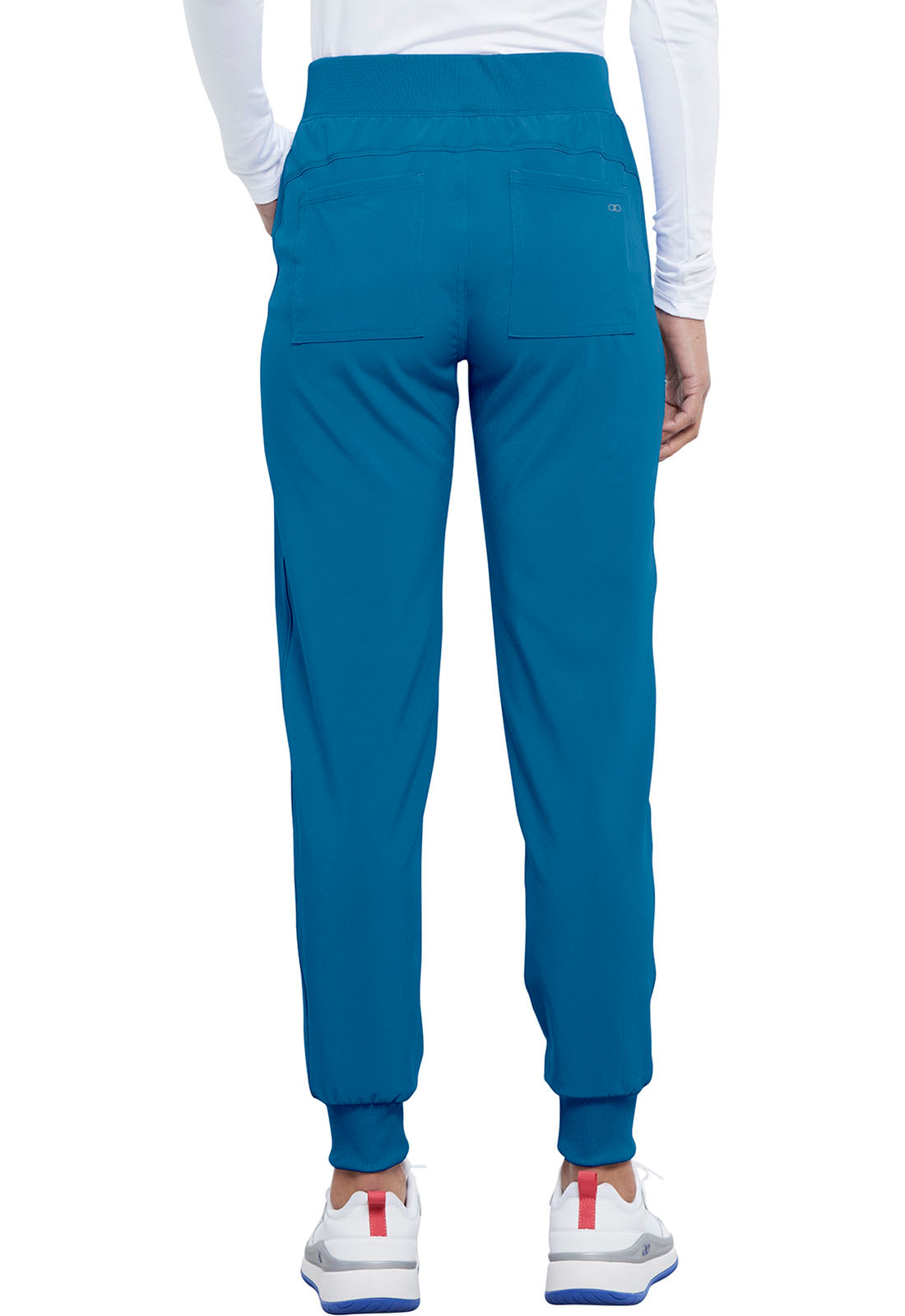 Allura CKA190 Mid Rise Jogger Caribbean Blue Model Image Back | Cherokee