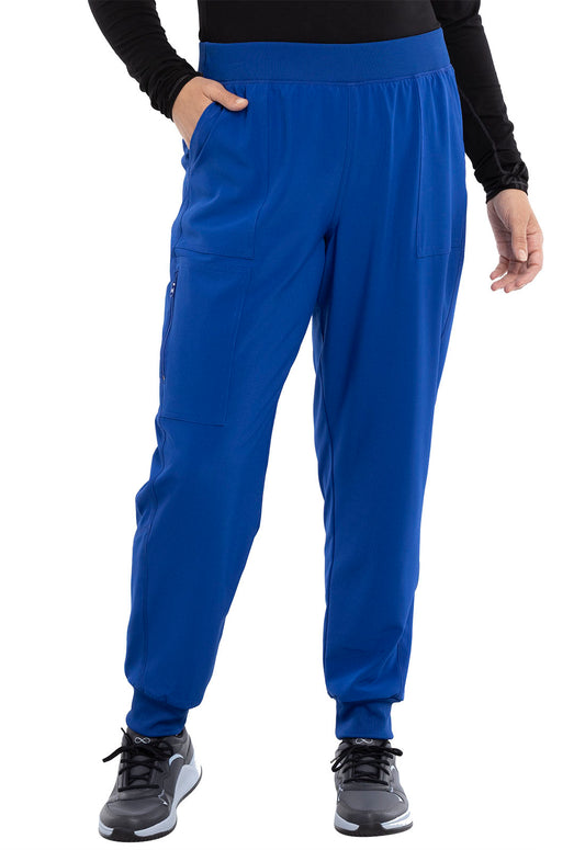 Allura CKA190 Mid Rise Jogger Galaxy Blue Model Image Front | Cherokee