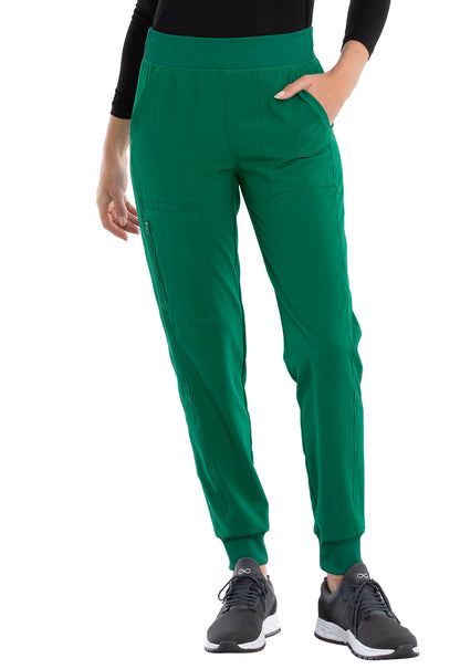 Allura CKA190 Mid Rise Jogger Hunter Green Model Image Front | Cherokee