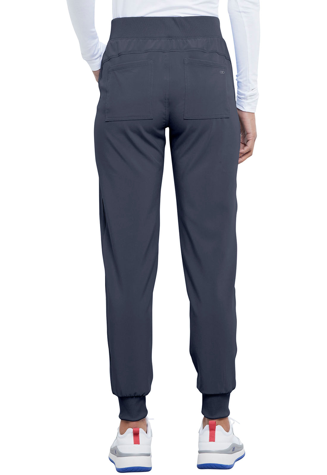 Allura CKA190 Mid Rise Jogger Pewter Model Image Back | Cherokee