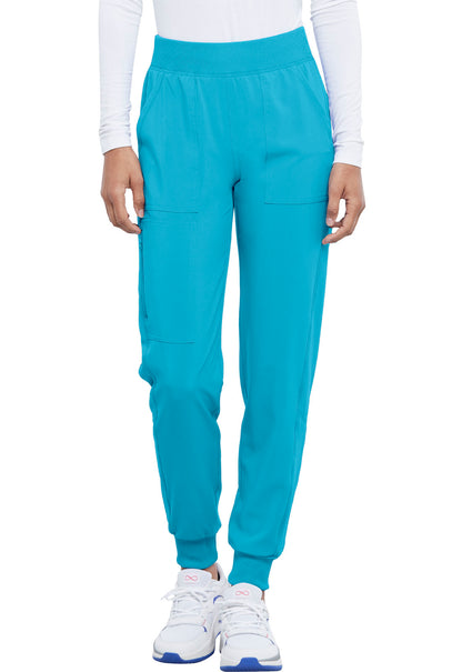 Allura CKA190 Mid Rise Jogger Teal Blue Model Image Front | Cherokee