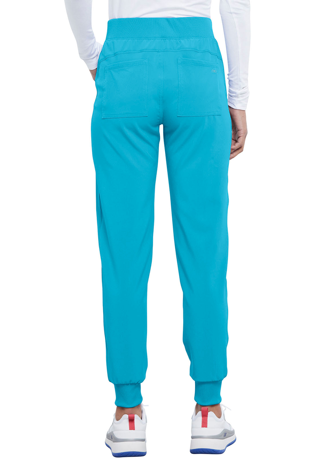 Allura CKA190 Mid Rise Jogger Teal Blue Model Image Back | Cherokee