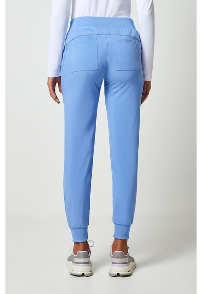 Allura CKA190 Women's Mid Rise Scrub Joggers Ciel Blue
