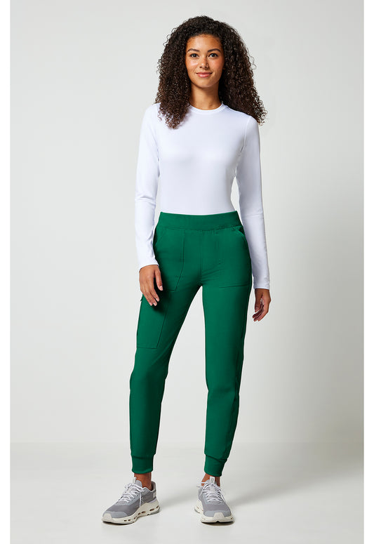 Allura CKA190 Women's Mid Rise Scrub Joggers Hunter Green
