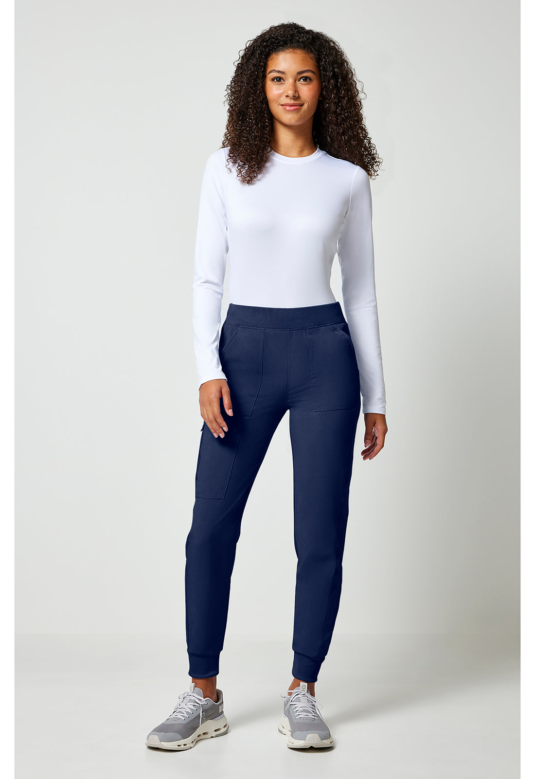 Allura CKA190 Women's Mid Rise Scrub Joggers Navy