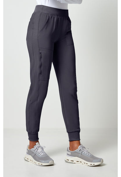 Allura CKA190 Women's Mid Rise Scrub Joggers Pewter