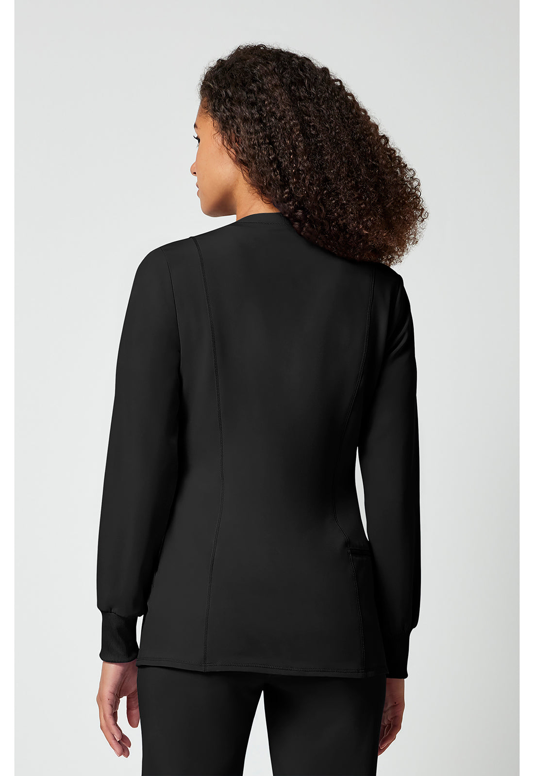 Allura CKA384 Women's Zip Front Jacket Black