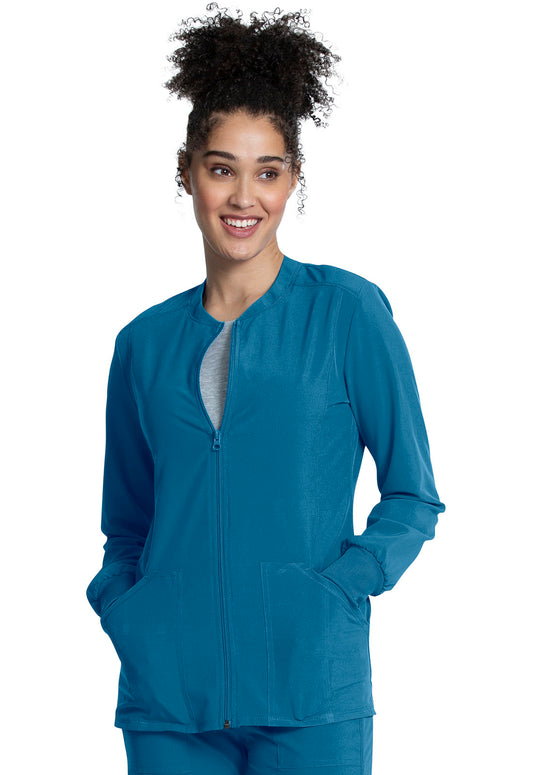 Allura CKA384 Women's Zip Front Jacket Caribbean Blue