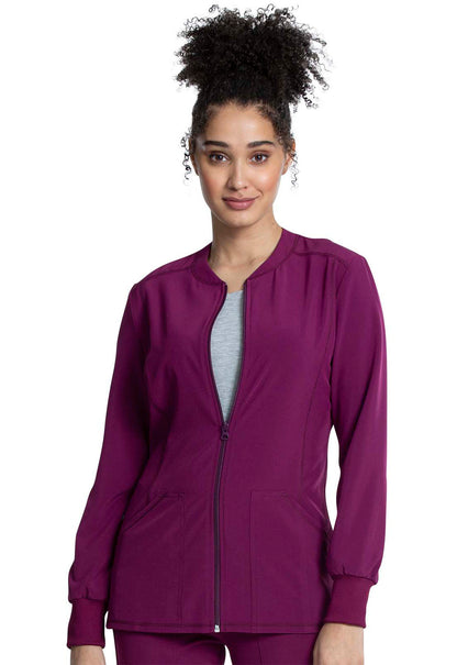 Allura CKA384 Zip Front Jacket Wine