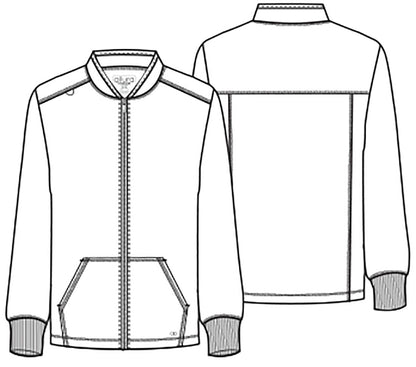 Allura CKA387 Men's Zip Front Jacket Ciel Blue