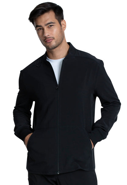 Allura CKA387 Men's Zip Front Jacket Black