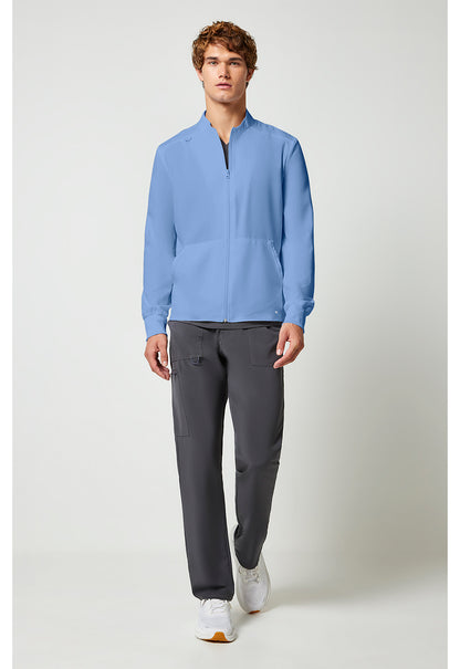 Allura CKA387 Men's Zip Front Jacket Ciel Blue