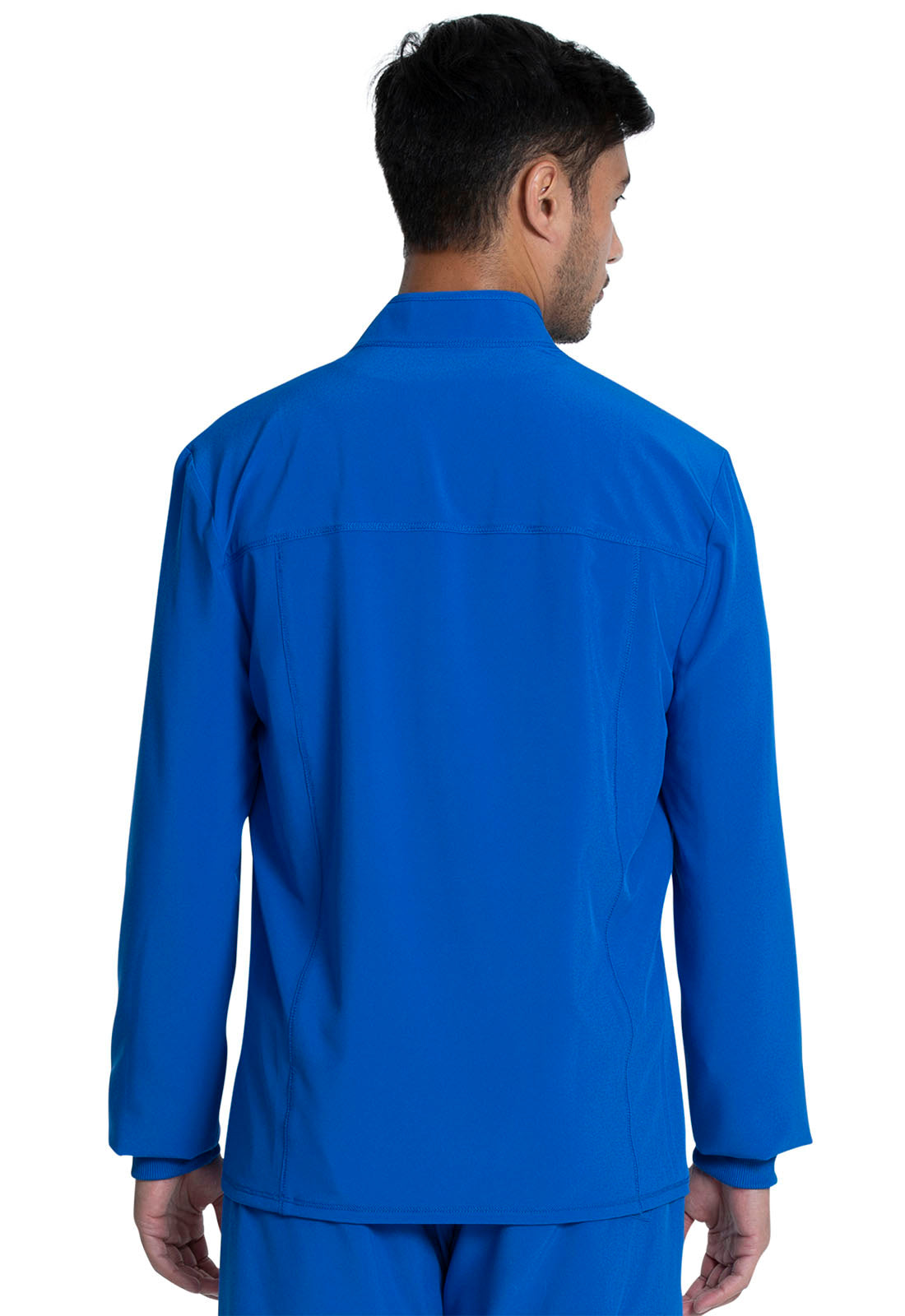 Allura CKA387 Men's Zip Front Jacket Royal Model Image Back | Cherokee