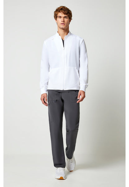 Allura CKA387 Men's Zip Front Jacket White