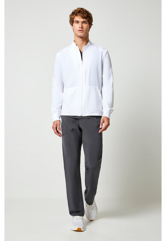 Allura CKA387 Men's Zip Front Jacket White