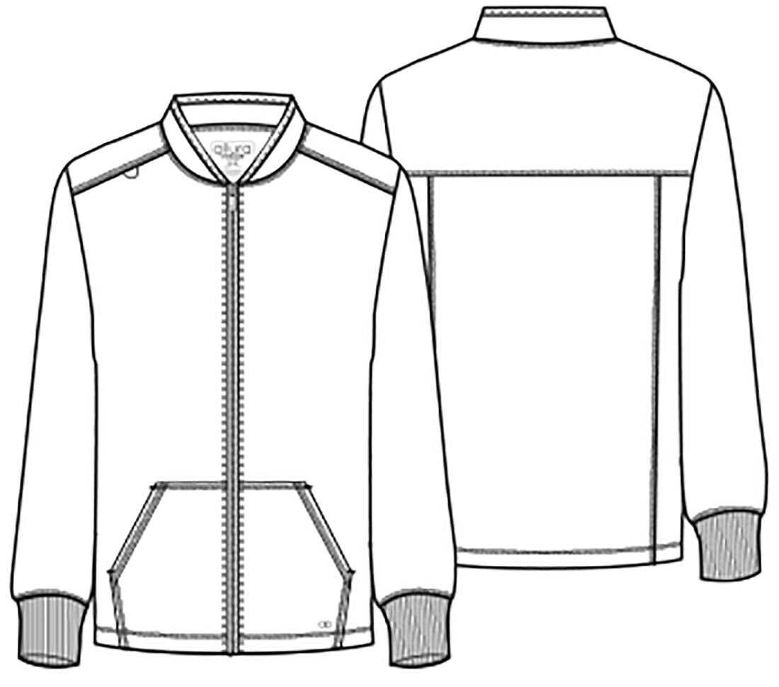 Allura CKA387 Men's Zip Front Jacket Pewter