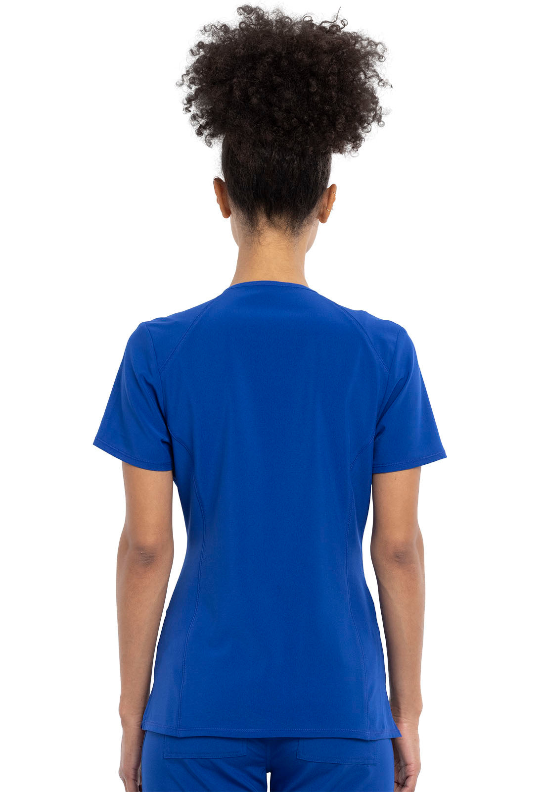 Allura CKA684 V-Neck Top Galaxy Blue Model Image Back | Cherokee