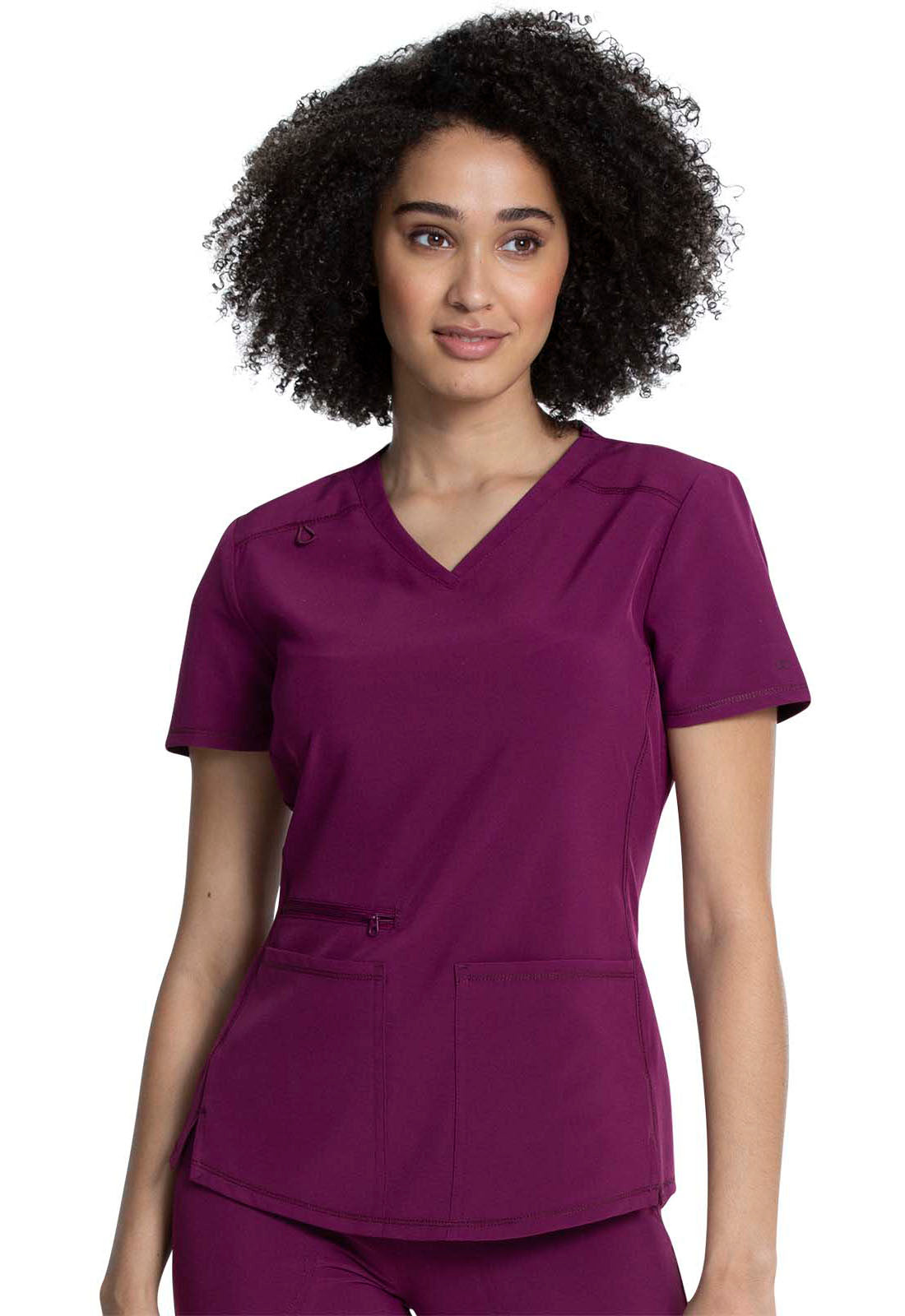 Allura CKA685 Women's V-Neck Scrub Top image 2