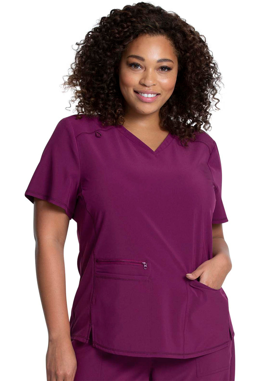 Allura CKA685 Women's V-Neck Scrub Top image 1