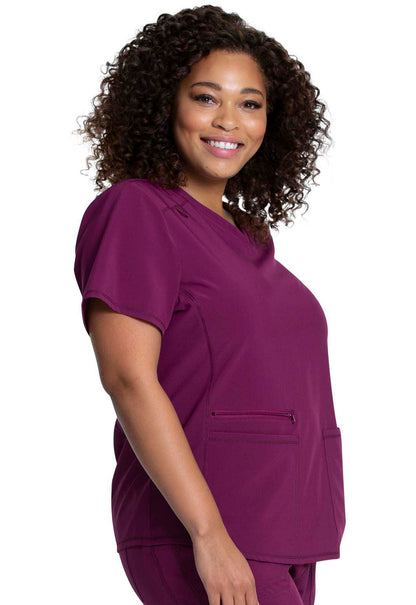 Allura CKA685 Women's V-Neck Scrub Top image 5