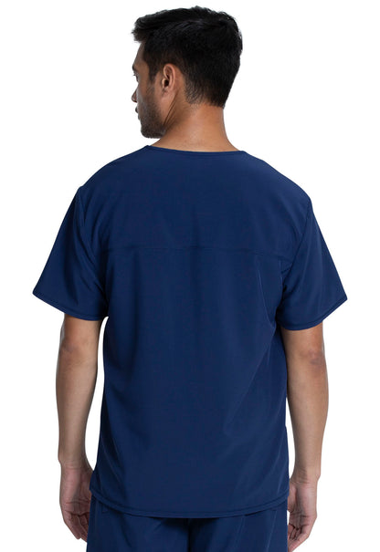 Allura CKA686 Men's V-Neck Top Navy Model Image Back | Cherokee