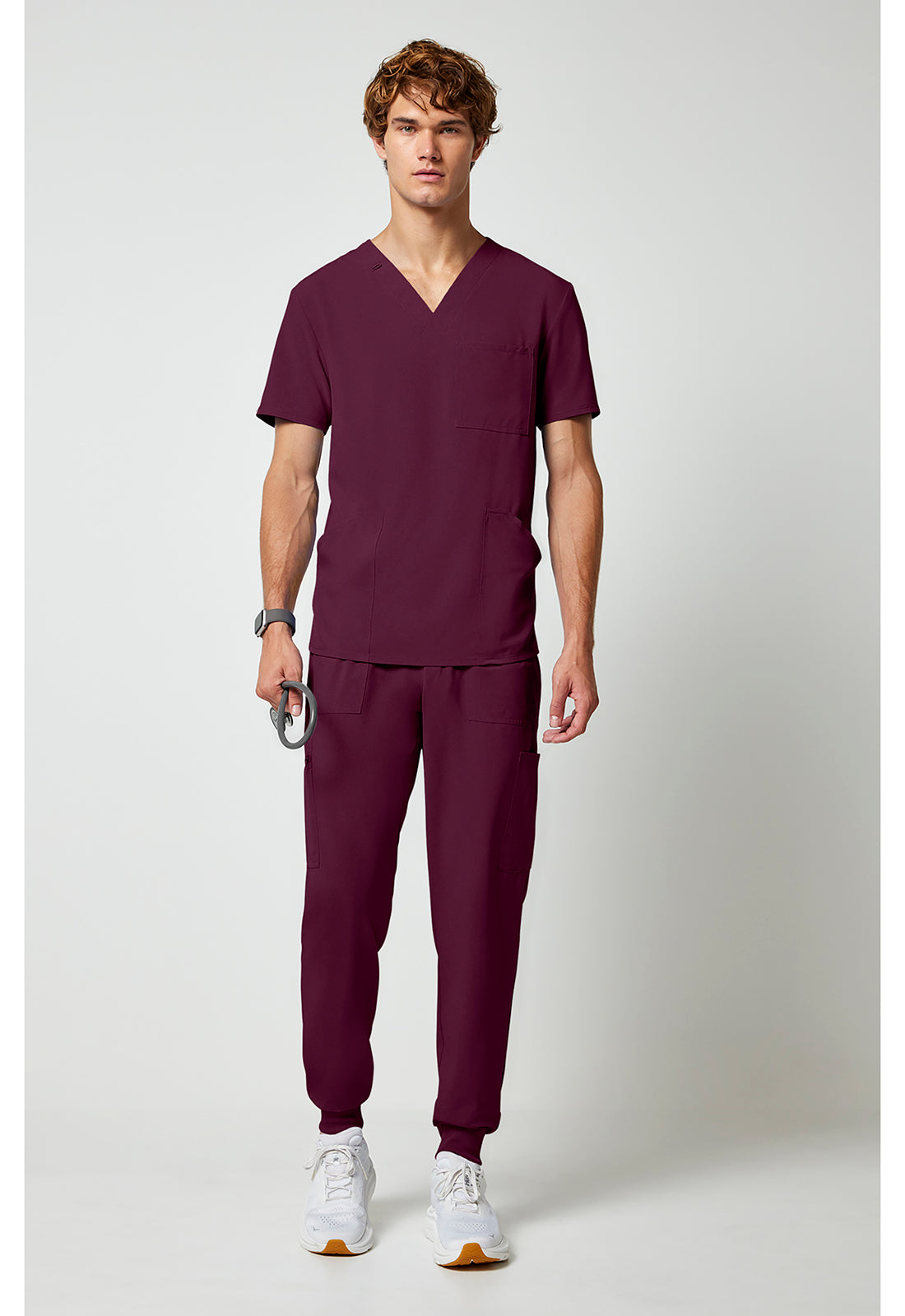 Allura CKA686 Men's V-Neck Scrub Top image 2