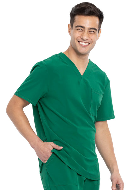 Allura CKA689 Men's Tuckable V-Neck Scrub Top image 4