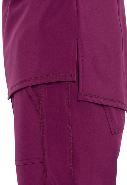 Allura CKA690 Women's Tuckable V-Neck Scrub Top Wine