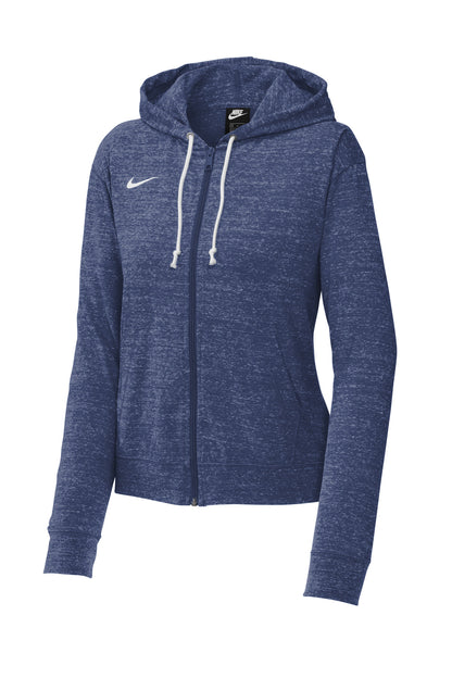 Nike Women's Gym Vintage Full-Zip Hoodie CN9402 Team Navy