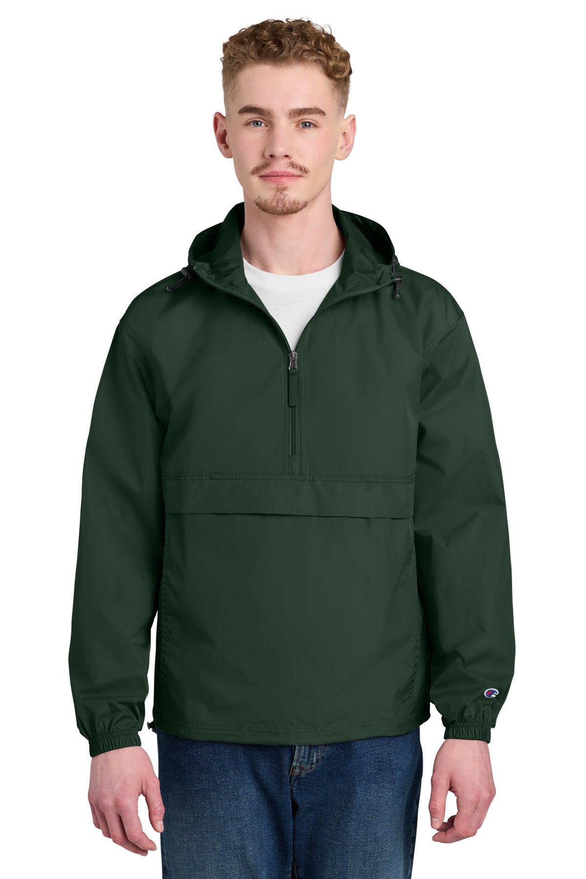 Champion Packable Anorak Jacket CO200 Dark Green