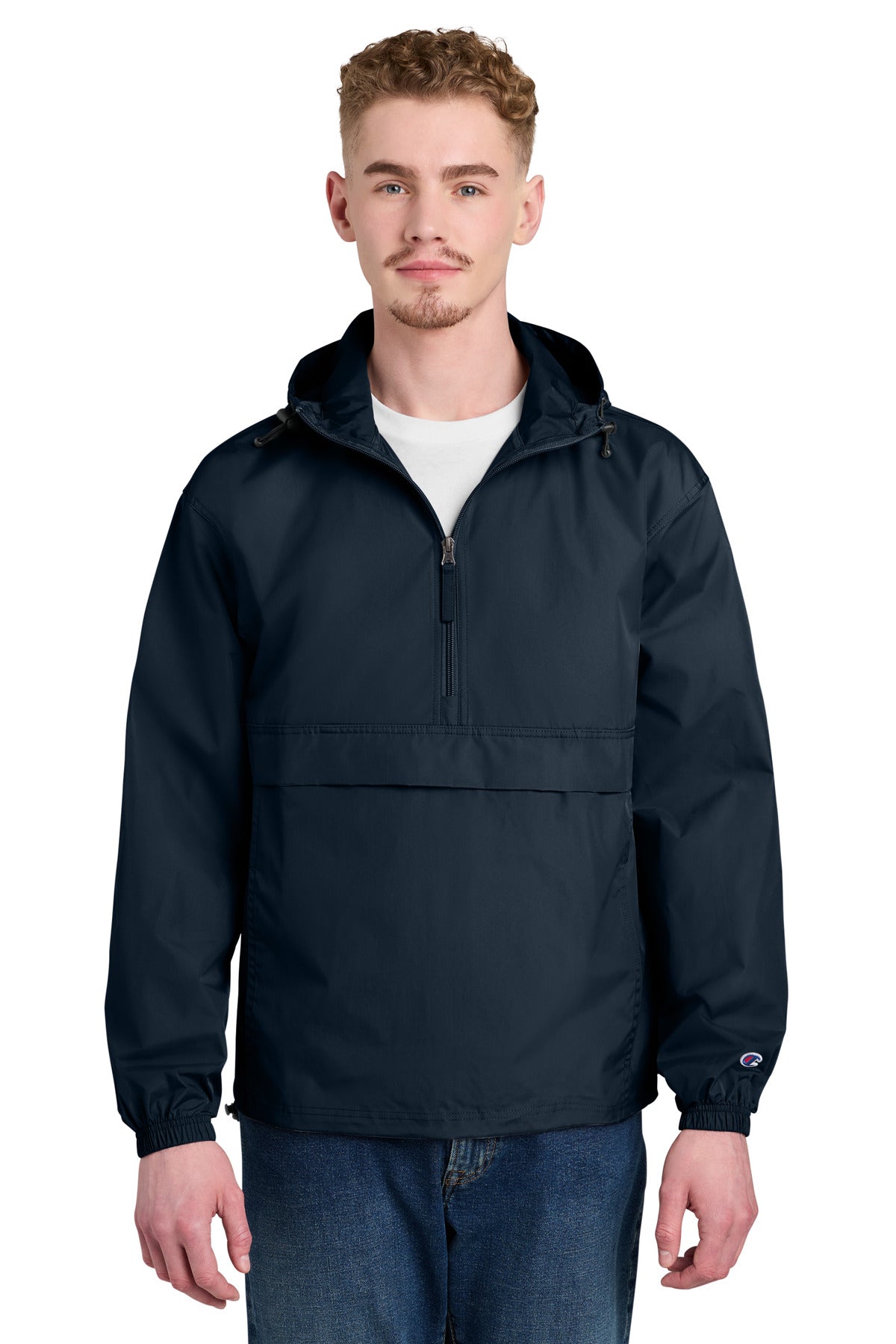 Champion Packable Anorak Jacket CO200 Navy