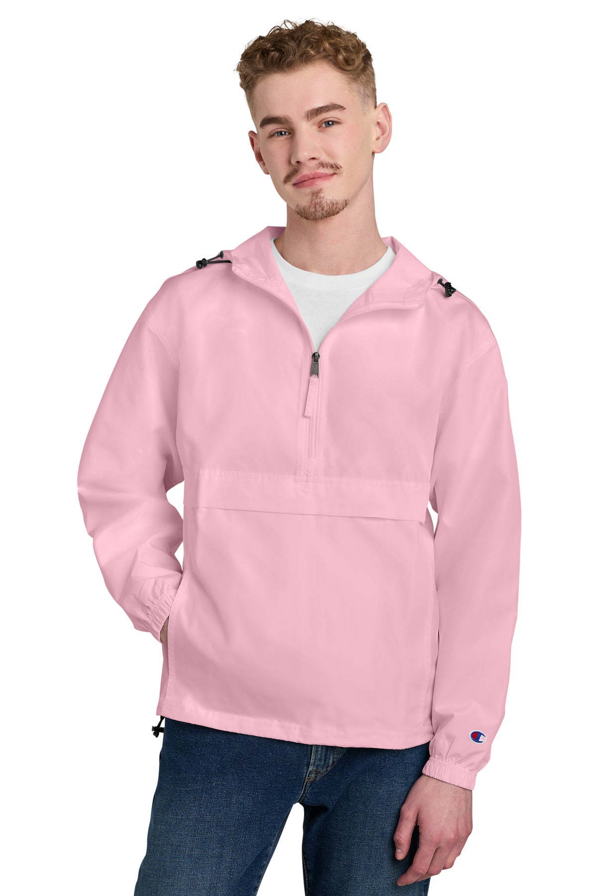 Champion Packable Anorak Jacket CO200 Pink Candy