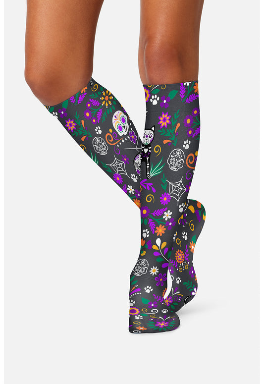 Legwear COMFORTSUPPOR Knee High 8-15 Mmhg Compression Sock Day Of The Pets