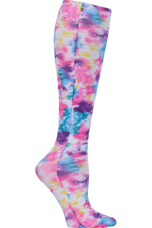 Legwear COMFORTSUPPORT Knee High 8-15 mmHg Compression Sock Tie Dye Trip Model Image Front | Cherokee